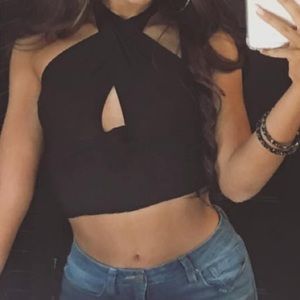 Fashion Nova Cross Crop Top